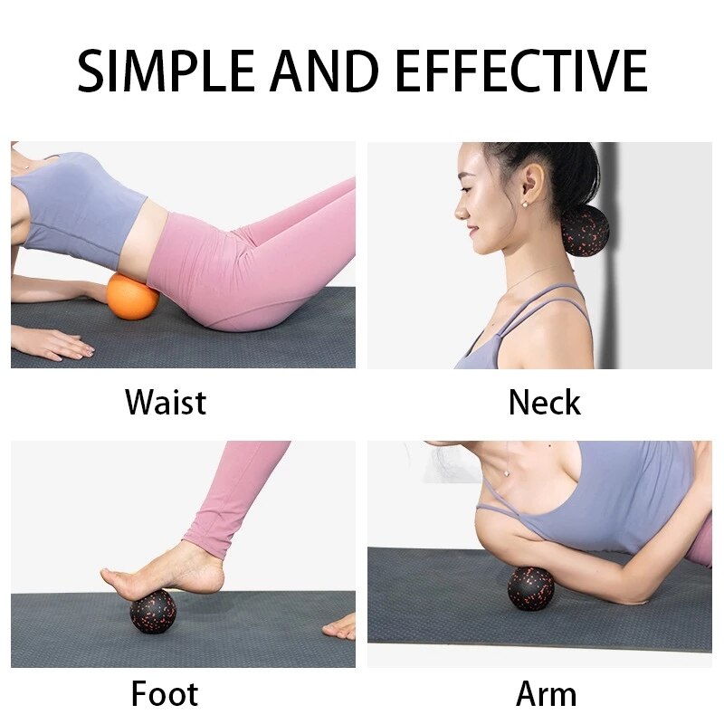 Muskel Entspannung Menstruations Ball Tragbare Yoga Reflexzonenmassage Ball Epp Faszie Tranning Ball 8cm Fitness Sport Meridian Handball