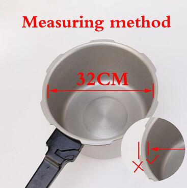 18 20 22 24 26 32Cm Snelkookpannen Wit Silicone Rubber Pakking Afdichtring Snelkookpan Afdichtring Keuken koken Gereedschap: inner size 32cm