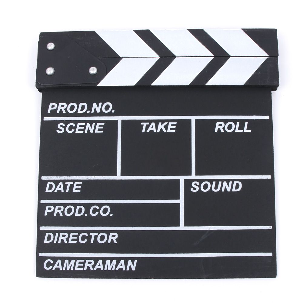 Film tv-show cut action træ film clapboard teater fest rekvisitter dekoration