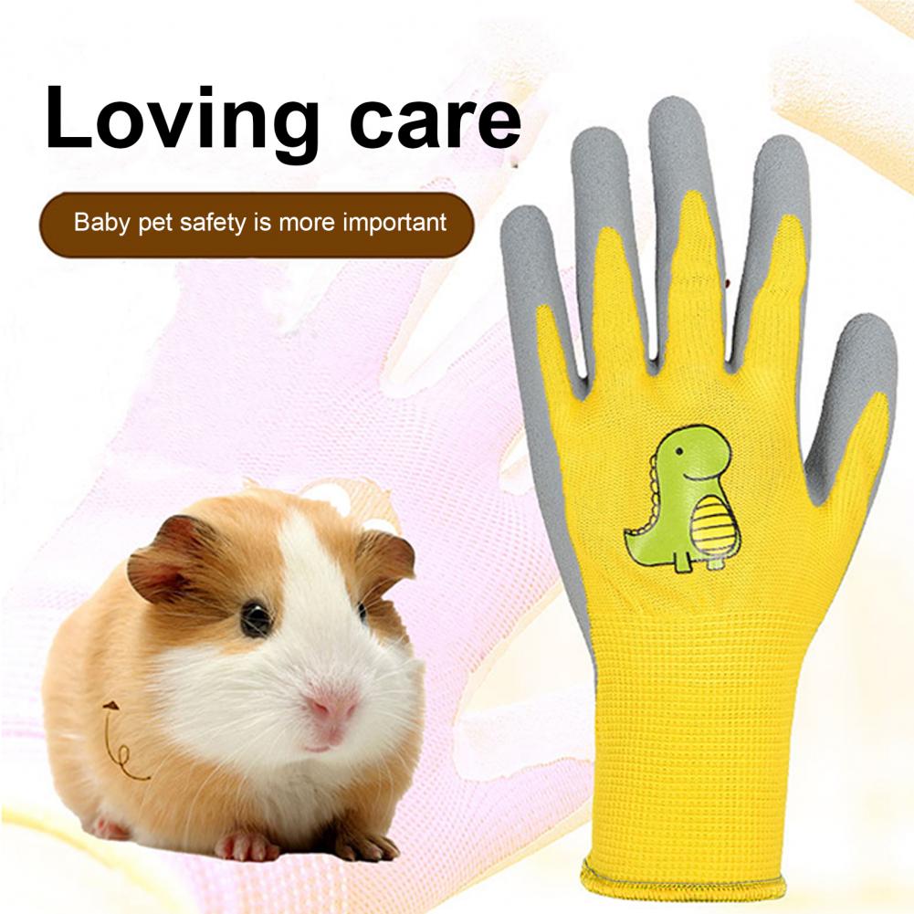 Gants de jardinage à motif de dessin animé pour enfants, gants de travail en caoutchouc coordonnants, coupe d'épine et de crevaison, degré d'usure, 1 paire