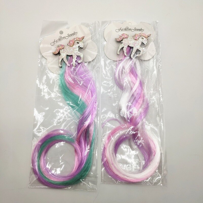 Leuke Meisjes Haarspeld Kind Twist Haar Clip Eenvoudige Barrette Eenhoorn Cartoon Haar Touw Accessoires Kids Pruik Touw Haar Hoofd dragen