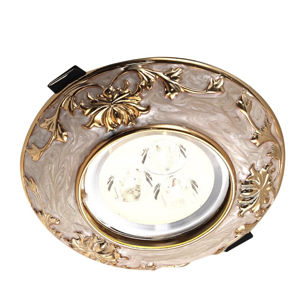 Europese Stijl 3W Led Plafond Lamp Hars Panel Home Verlichting Lamp Kantoor Decoratie Spotlight Moderne Slaapkamer Woonkamer Lamp