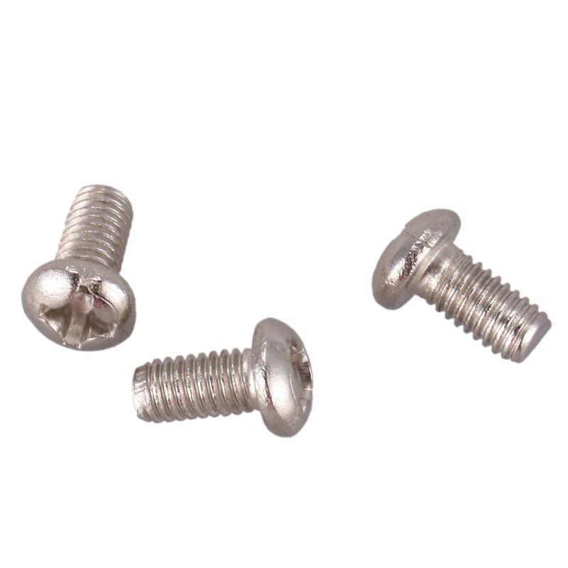 100pcs M3x6mm Recessed Crosshead Cross Head Threaded Screw Fasten Bolt