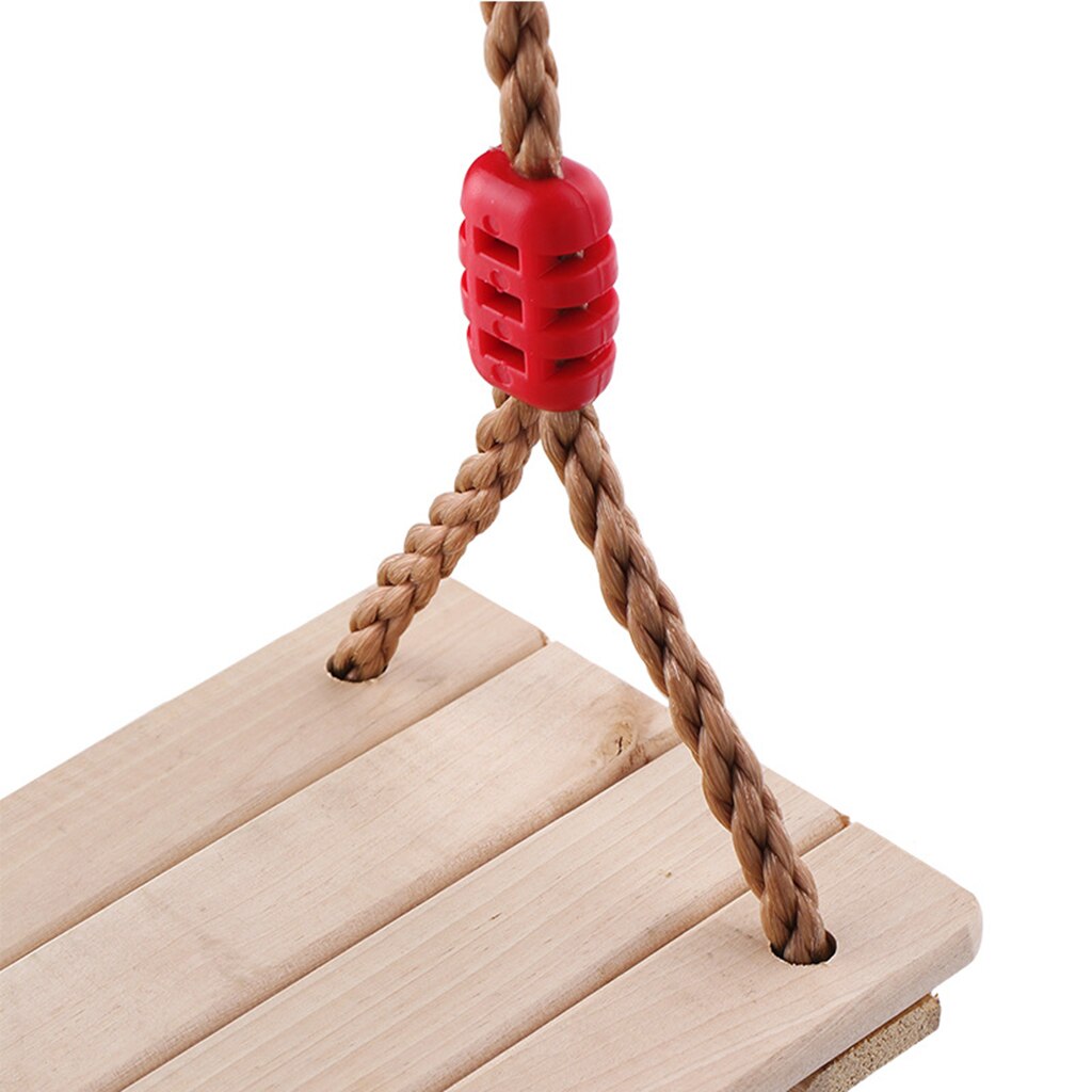 Wooden Swing Swing Seat, 110 ~ 180cm Rope, Loadable Up To 100 KG, Children