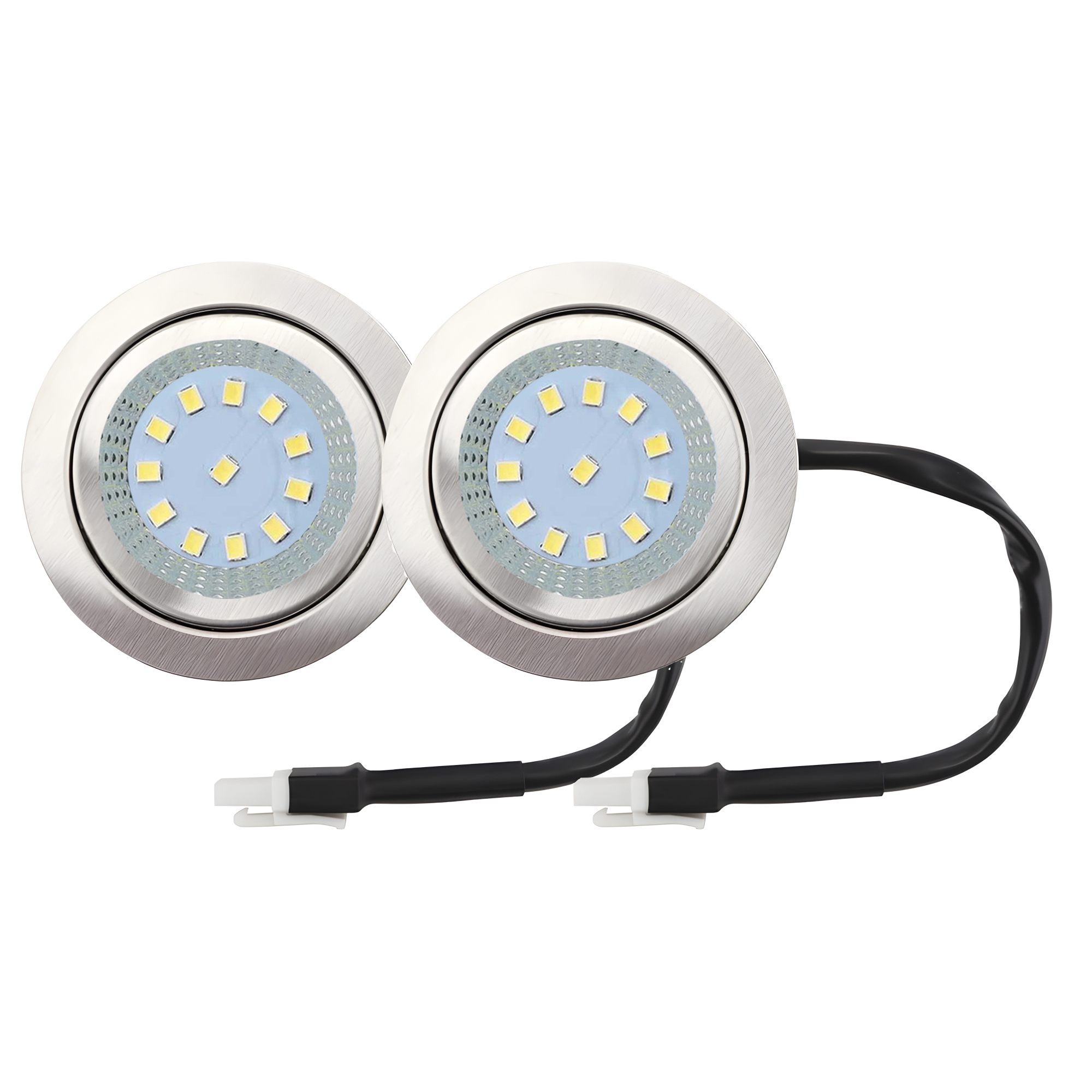 2-delige DC 12V afzuigkap gloeilampen roestvrijstalen kap LED-licht vervanging verzonken keuken afzuigkap licht EL-connector