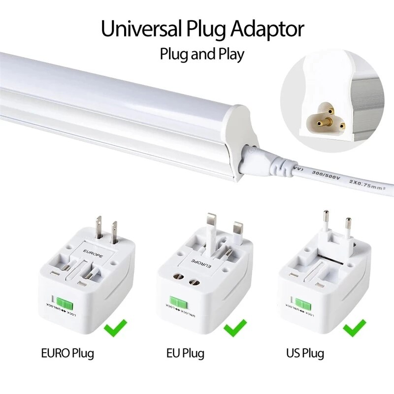 CREALITY – Kit d&#39;éclairage LED 3D 110/220V Ender-3, adaptateur de prise universel pour Ender-3 V2 Ender-3 Pro Ender-3 V2, pièces d&#39;imprimante 3D