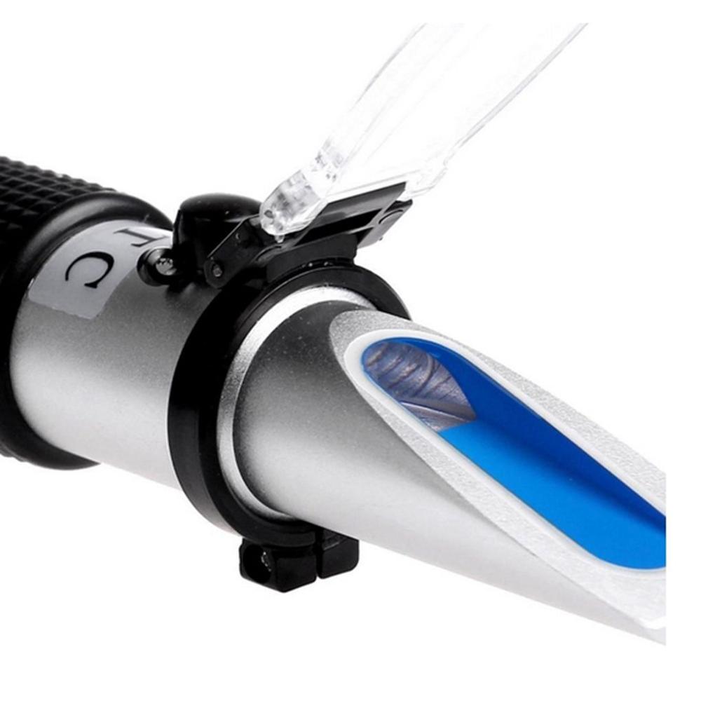 Salinidad refractómetro ATC de mano 0-10% medidor de concentración de sal de agua de alta precisión hidrómetro Mariculture salinómetro
