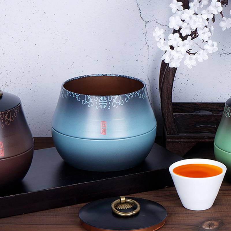 Metal Tins Tea Packaging Cans Kitchen Tea Box Jar Storage Holder Sweetmeats Candies Cans Tinplate Tea Empty Storage Box