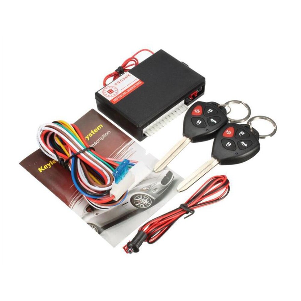 Auto Centrale Kit Deurvergrendeling Locking Vehicle Keyless Entry Systeem Auto Keyless Centrale Lock Recht Afstandsbediening Sleutel