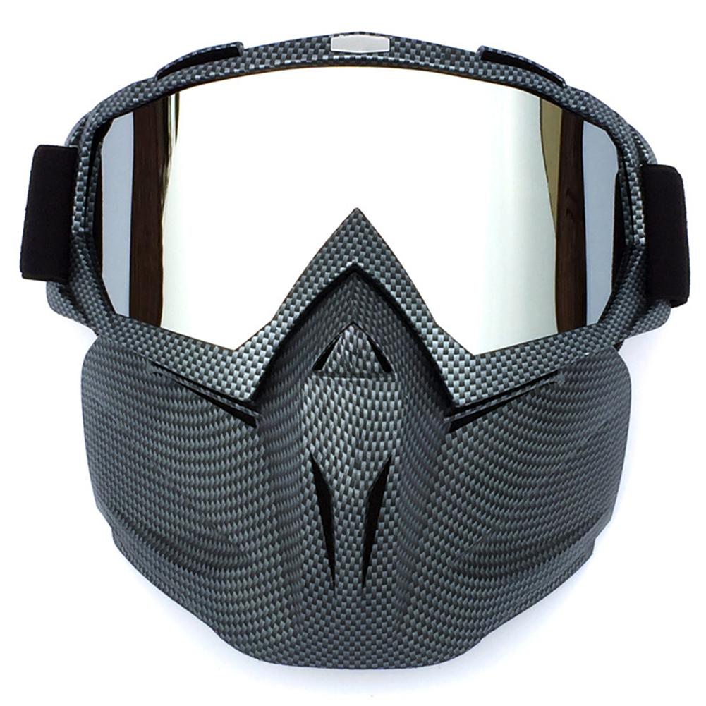 Ski Snowboard Bril Sneeuwscooter Skiën Goggles Winddicht Skiën Glas Motocross Zonnebril Met Mond Filter Earware: A06