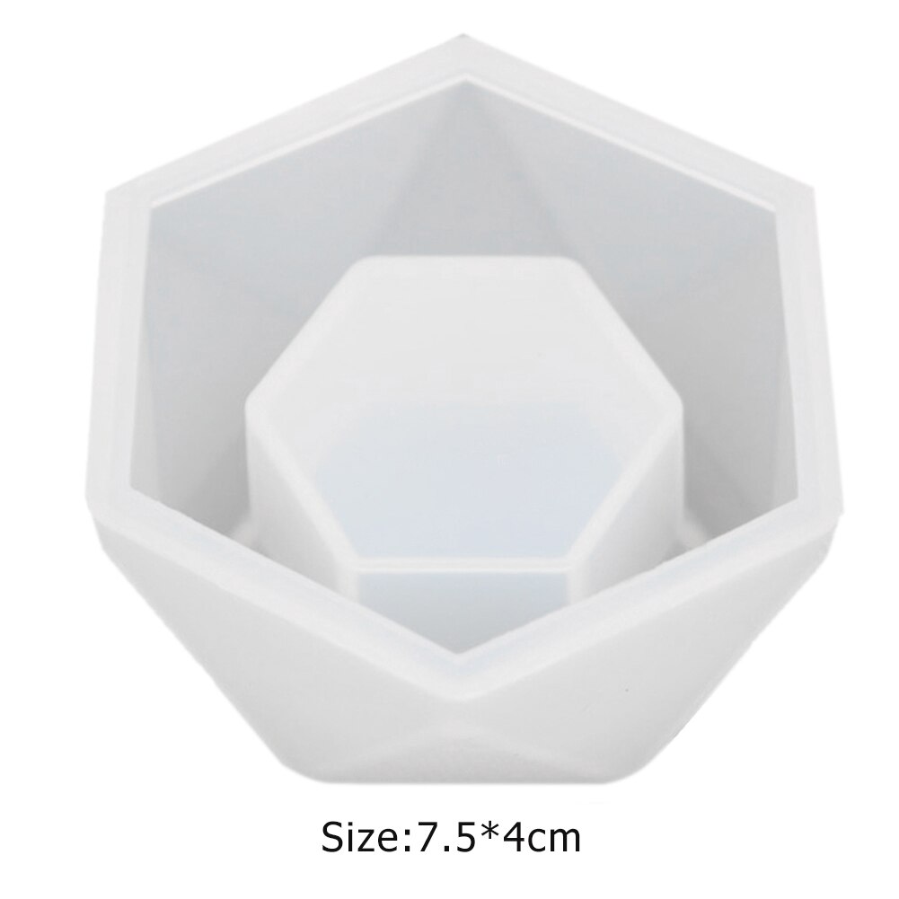 Reusable DIY Silicone Flower Pot Mold Easy Demould Making Plants Pot Molds for Household Garden Grass Supply: B