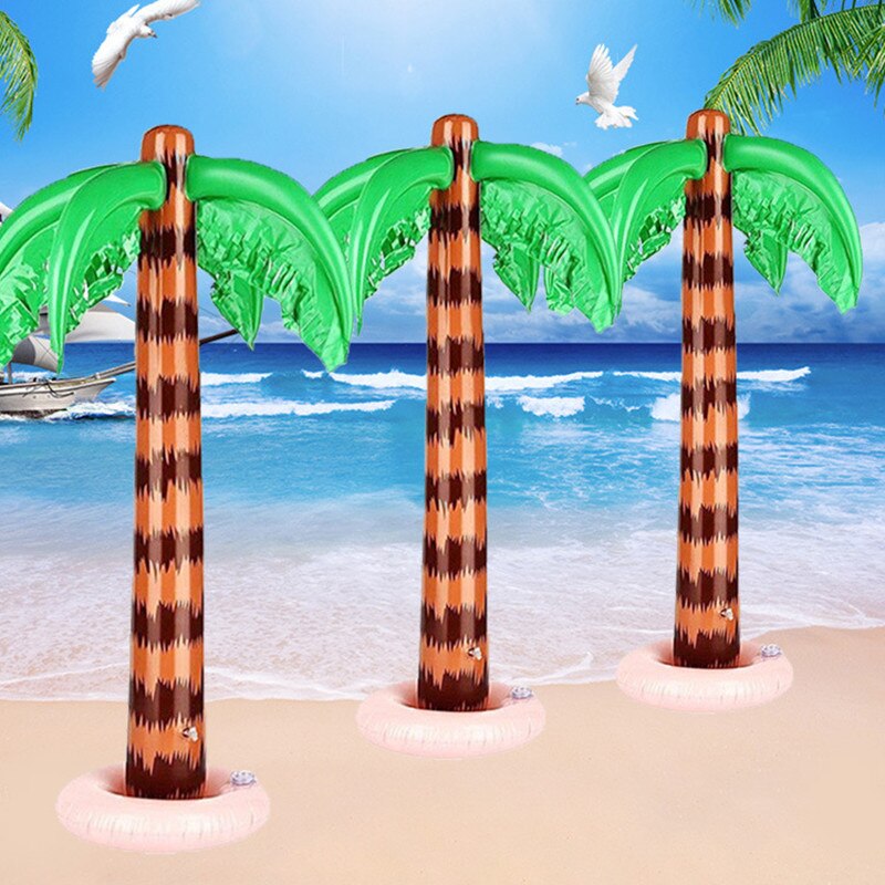 Palmier Tropical gonflable 90cm, cocotier, cactus, piscine, décor de fête à la plage, jouet, fournitures d&#39;extérieur