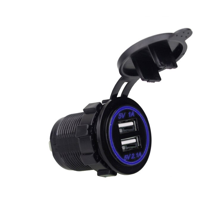 Universal Car Charger USB Vehicle DC12V-32V Waterproof Dual USB Charger 2 Port Power Socket 5V 2.1A/1A chager
