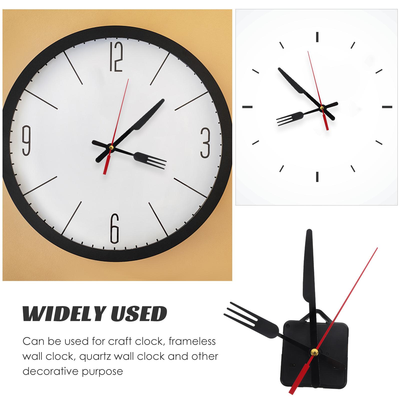 Kit Meccanismo Orologio Da Parete Al Quarzo Silenzioso Con Lancette - Ricambio Per Riparazioni E DIY, Incluso Set Lancette - 2