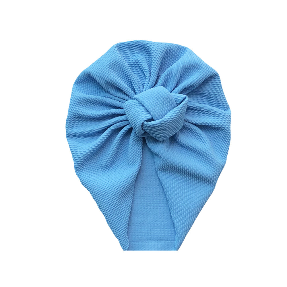 Crianças chapéu atado chapéu recém-nascido grão de milho gorro do bebê cor sólida kink chapéu fotografia adereços meninos e meninas acessórios: 886 Sky Blue