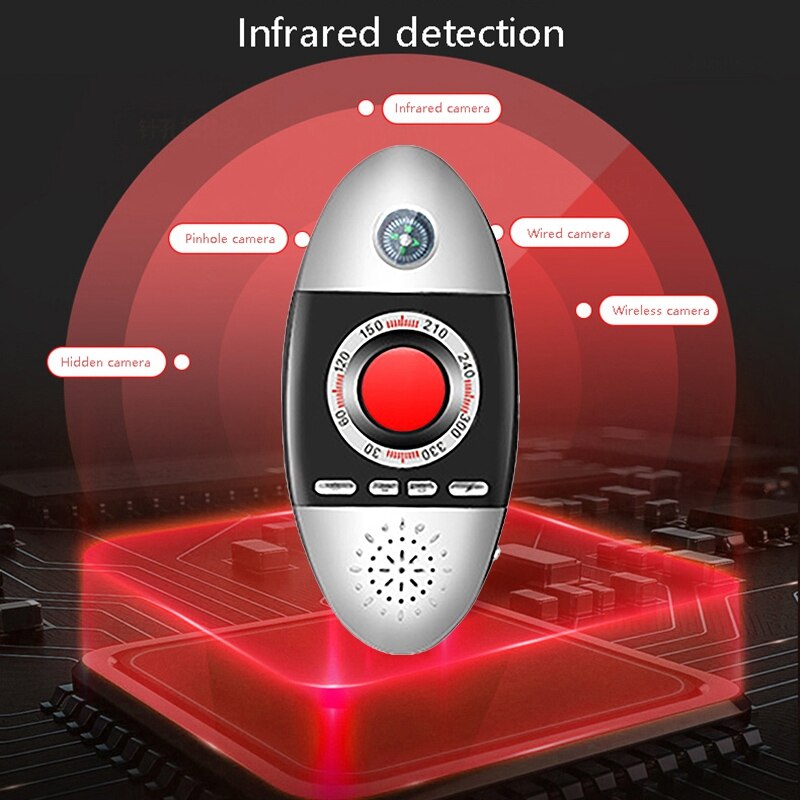 K200 Wireless Infrared Detector Camera Scanner Device Finder Cam Detection Security Sensor Alarm Anti-Spy Detector