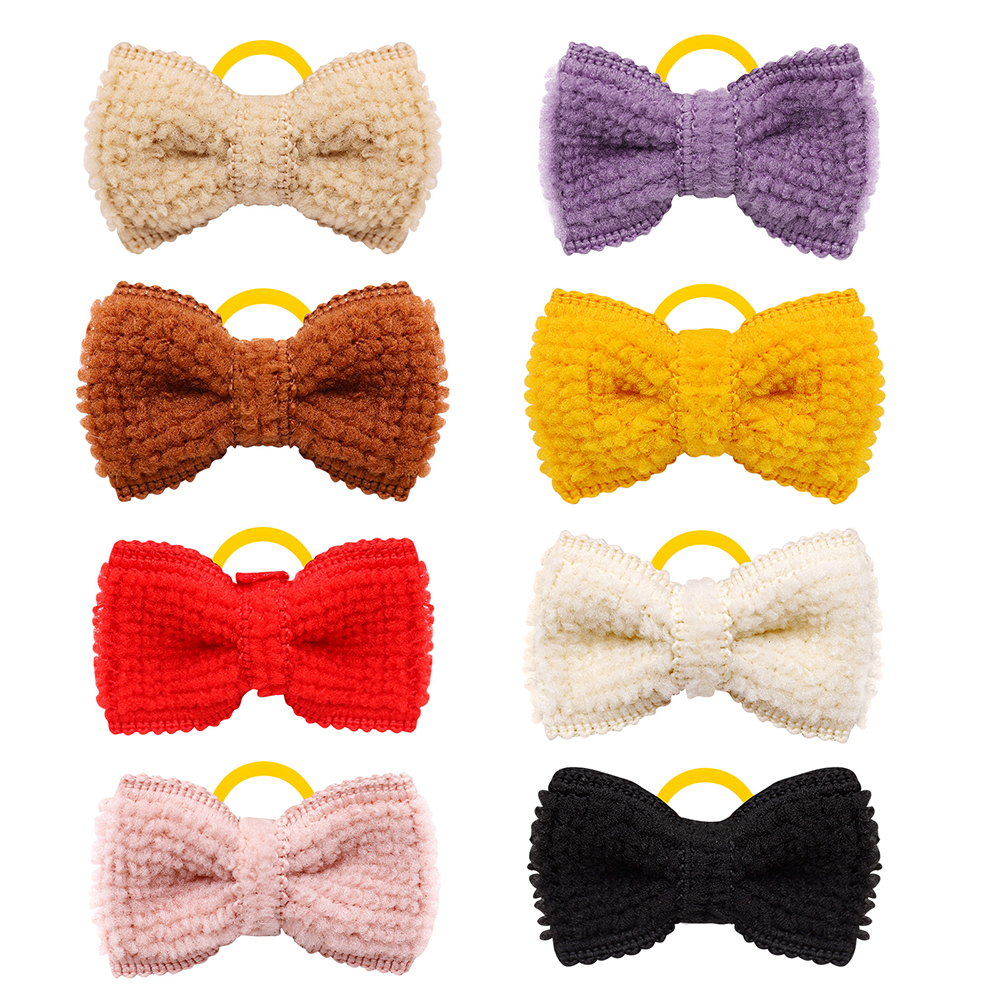10/20/30pcs Hond Haar Strik Grooming Handgemaakte Puppy Haarelastiekjes Elastiekjes Hond Haar boog voor Kleine Hond Kat Haarbenodigdheden: WHITE