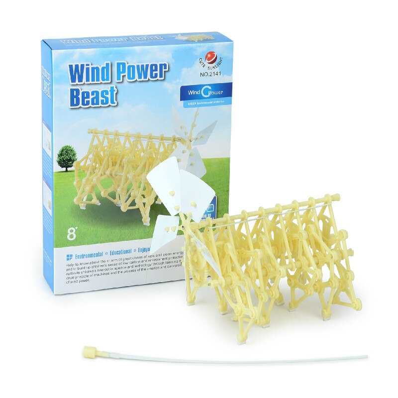 Puzzel Assembleren Wind Power Voertuig Wetenschap En Onderwijs Assembleren Wind Power Mechanische Dier Diy Zelf Assembleren Speelgoed