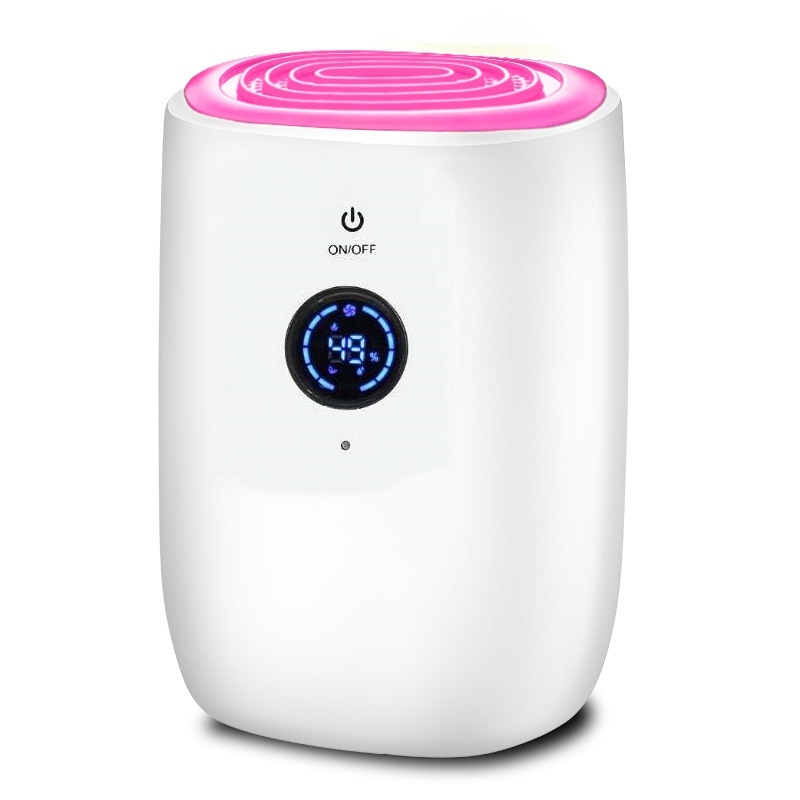 Electric Mini Air Dehumidifier 800Ml LCD Portable Air Purifier Machine Automatic Power-Off Defrost for Home