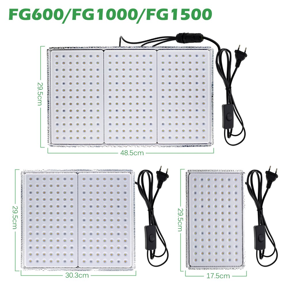 Samsung Diodes LED Grow Light Full Spectrum Quantum Plant Growth Light With Reflector Hood For Indoor Plants Seeding Veg &amp; Bloom