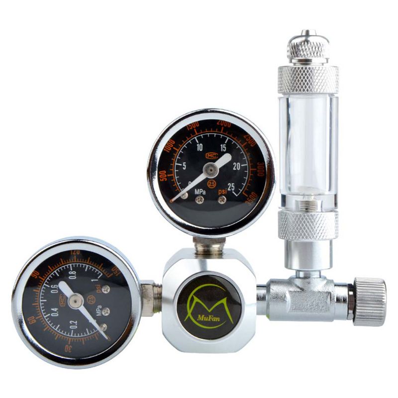 Aquarium CO2 Pressure Regulator 220V Electromagnetic Pressure Gauge System Regulator Automatic Electric Switch Pressure Reducer: 9FF801654-A