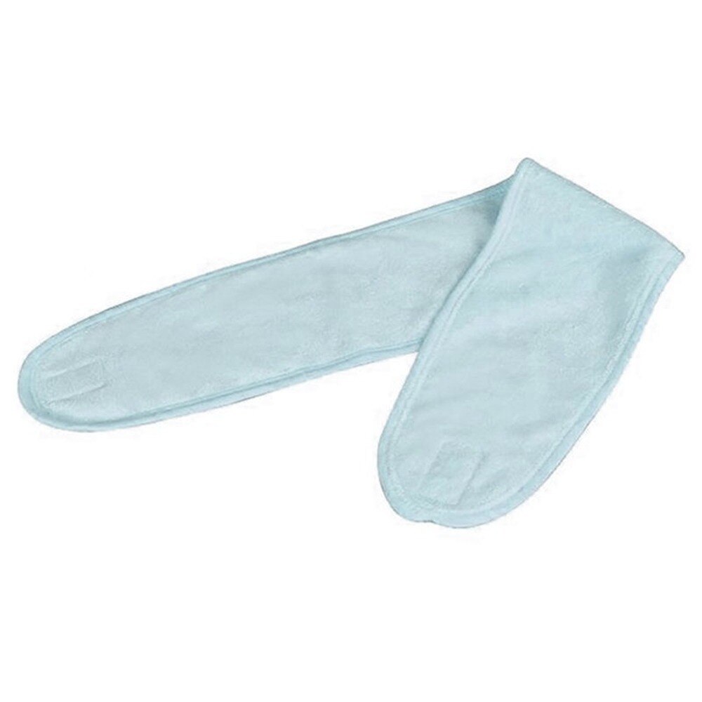Diademas de ducha para Spa para mujeres y niñas, turbante facial con lazo de lavado, bandas elásticas para el pelo, accesorios para el cabello de lana Coral, novedad de: blue