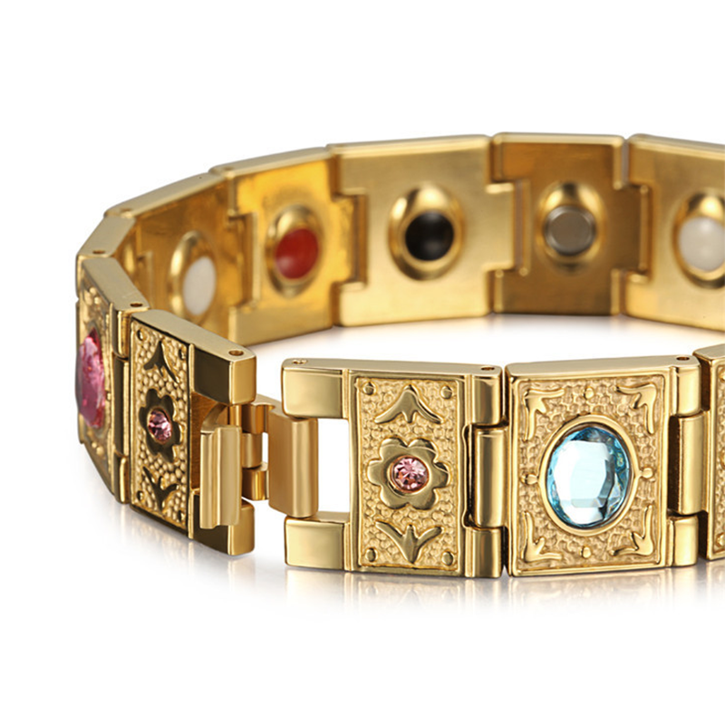 Modische Europäischen und Amerikanischen armbänder mit edelsteine für männer armbänder