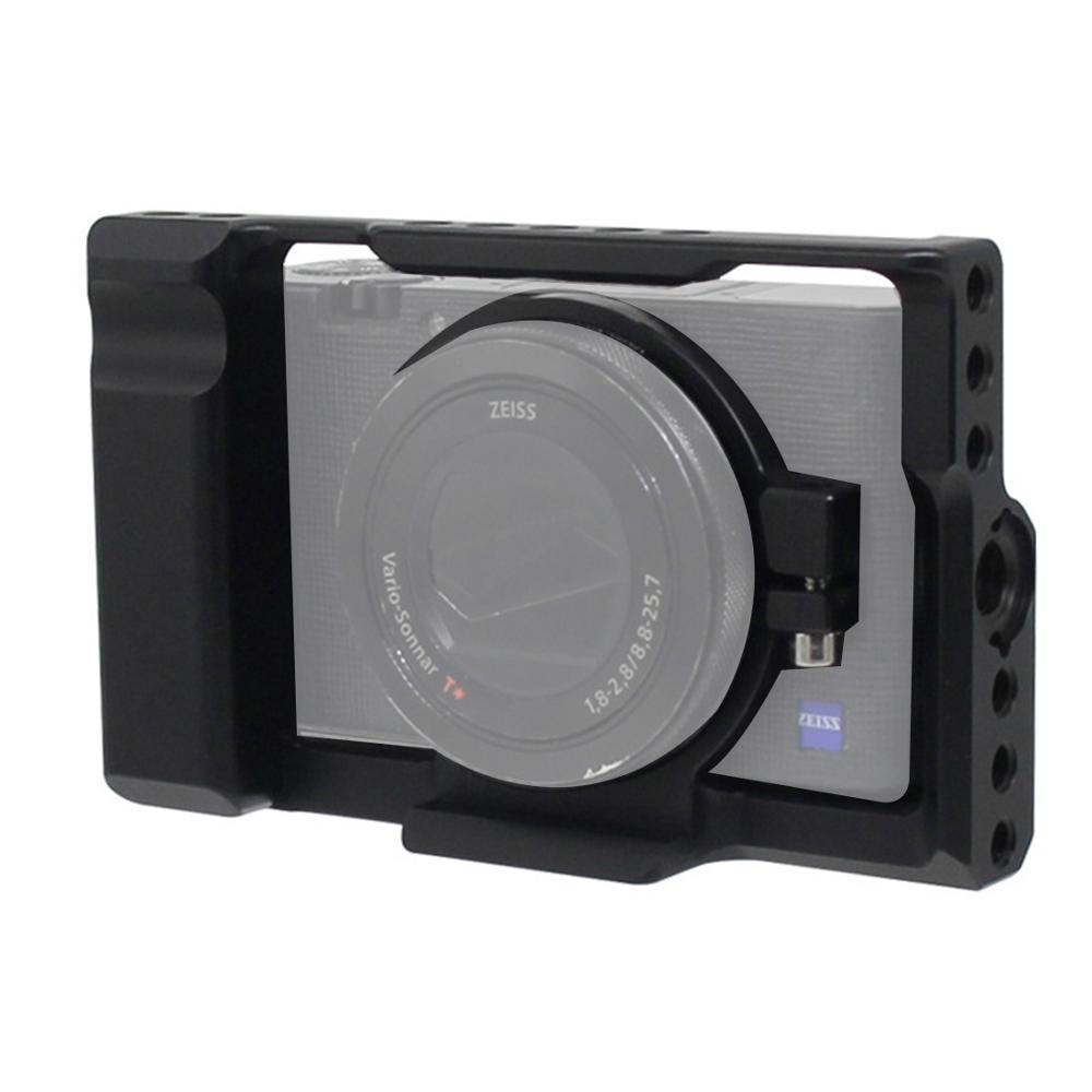 RX100 Vlog Camera Cage for Sony RX100 III IV V VI VII Camera Stabilizer 1/4 3/8 Mount for RX100 M3 M4 M5 M6 M7 Protector Case