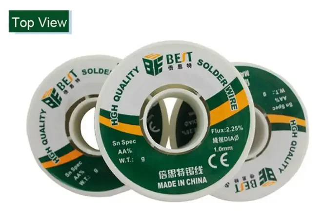 Fil d'étain à souder BEST0.3mm- 1.0mm 100g 60/40 fil d'étain fil d'étain fonte noyau de colophane meilleur 0.3mm-1.0 fil de soudure à souder rouleau