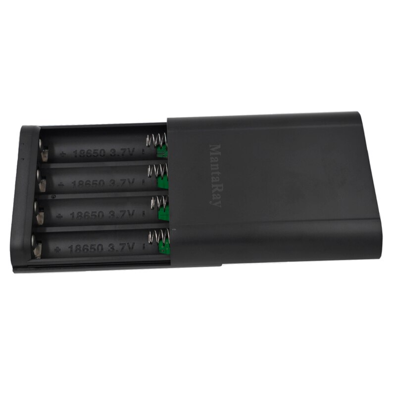 T4 Intelligente Draagbare DIY Display Power Bank Box 18650 Acculader 5V2A Powerbank Case Tomos Voor Iphone (GEEN Batterij)