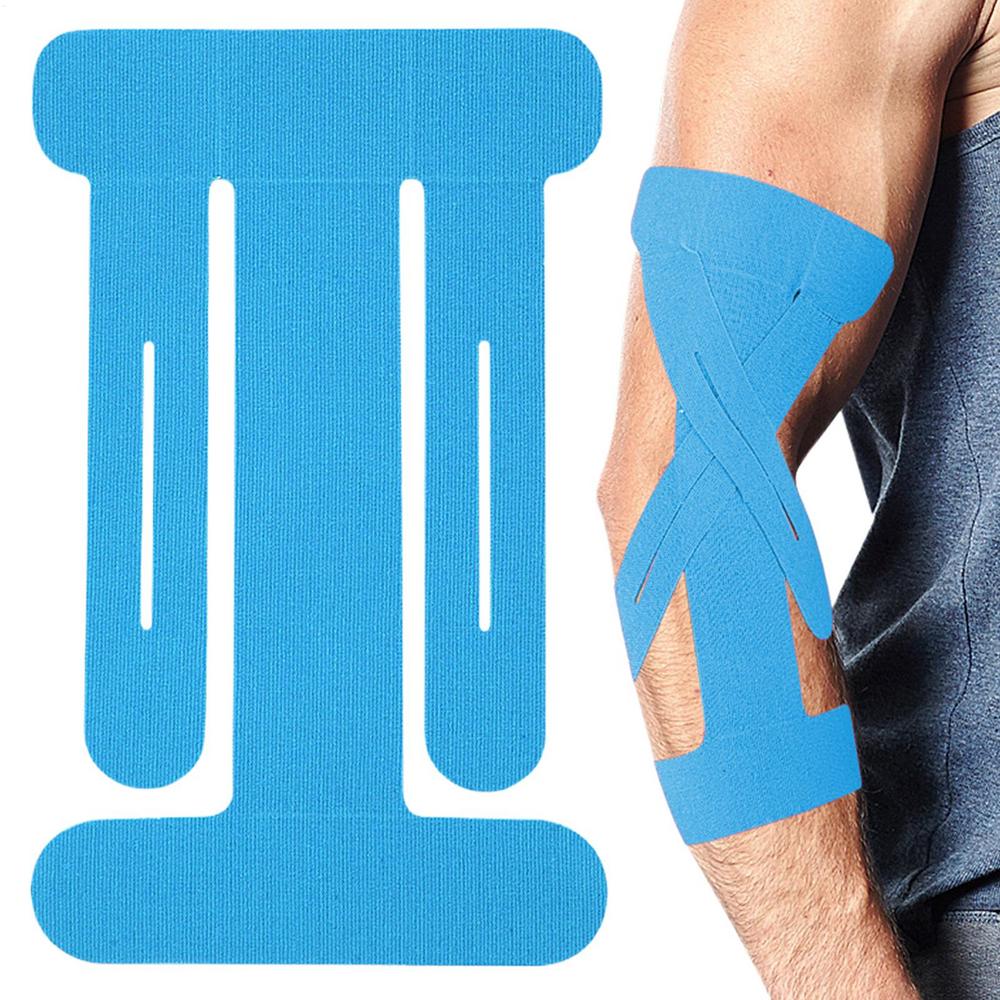 Precut Kinesiology Tape For Knees Athletic Sports Muscle Support Tape Breathable Knee Tape For Knee Stability Elastic Sports: Blue