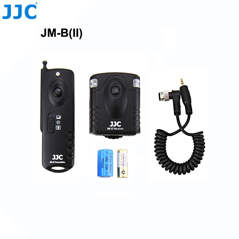 JJC Camera 433MHz Shutter Release Controller 16 Radio Channels Wireless Remote Control for NIKON D810/D850/D700/F90/F100/D750: JM-BII