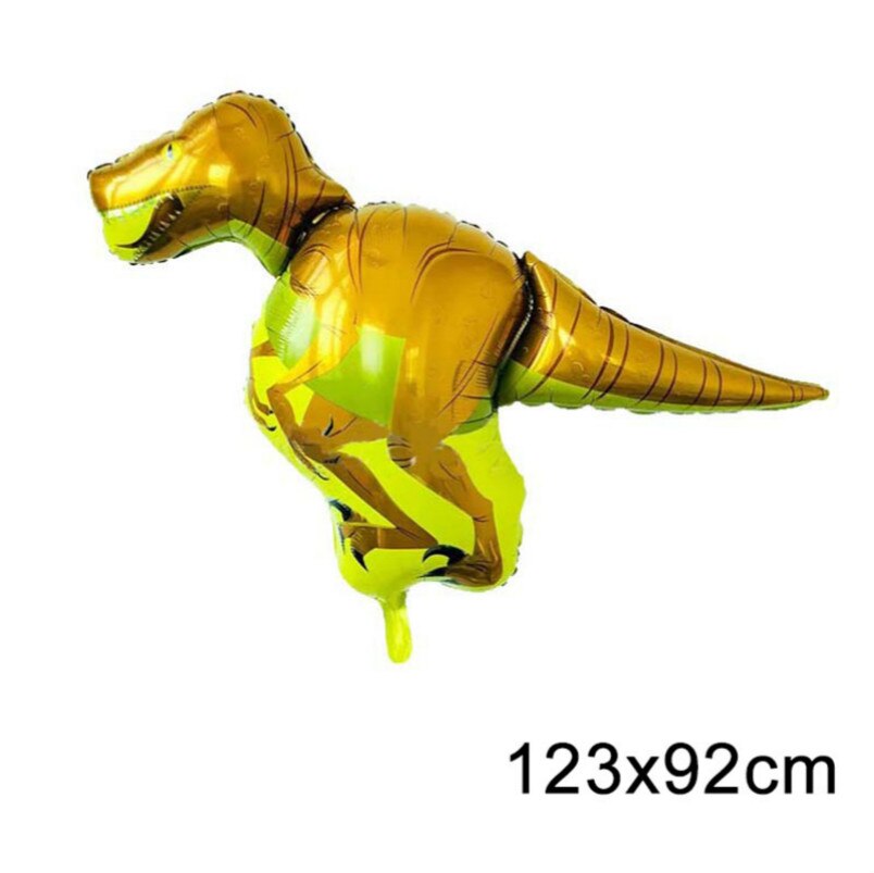 The 1pcs Giant Dinosaur Foil Balloon Children's Dinosaur Party Birthday Decorations Balloons Kids Toys Boys Animal Balloons: E