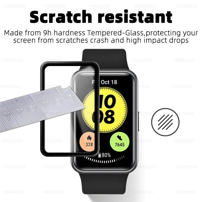 1-3Pcs Zachte Beschermende Glas Voor Huawei Horloge Fit Beschermende Film Hauwei Watchfit Horloge Fit Mini Screenprotector guard Cover