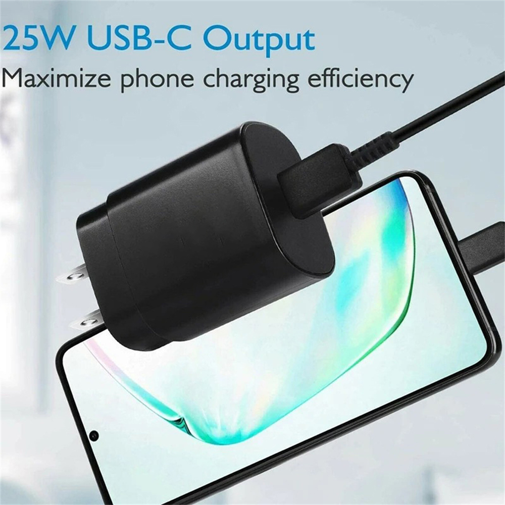 Usb 25w -laturi tyypin c pikalatauspuhelimen virtalähde samsung galaxy  s22 s21 s20 qc3.0 note 20 a52 a71 -puhelimen laturiin