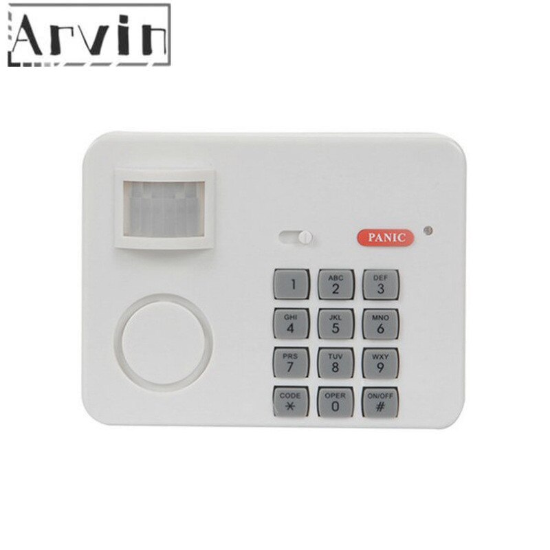 Hjemmealarm system trådløs bevægelsessensor detektor alarm med sikkerhedstastatur pir til hjemmet garage skur campingvogn høj følsomhed