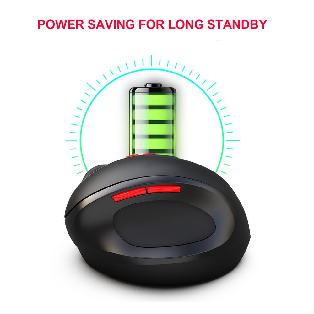 2.4G Wireless Mouse 2400DPI 3 Speed DPI Free Adjustable Ergonomic Optical Vertical Mouse For Computer PC Work Cute Gaming Mice