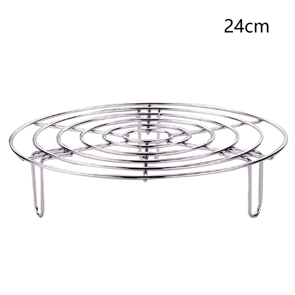 Pot Pan Cooking Stand Food Vegetable Steamer Rack Tray Durable Trivet Pressure Cooker Tall Wire Stainless Steel Round Heating