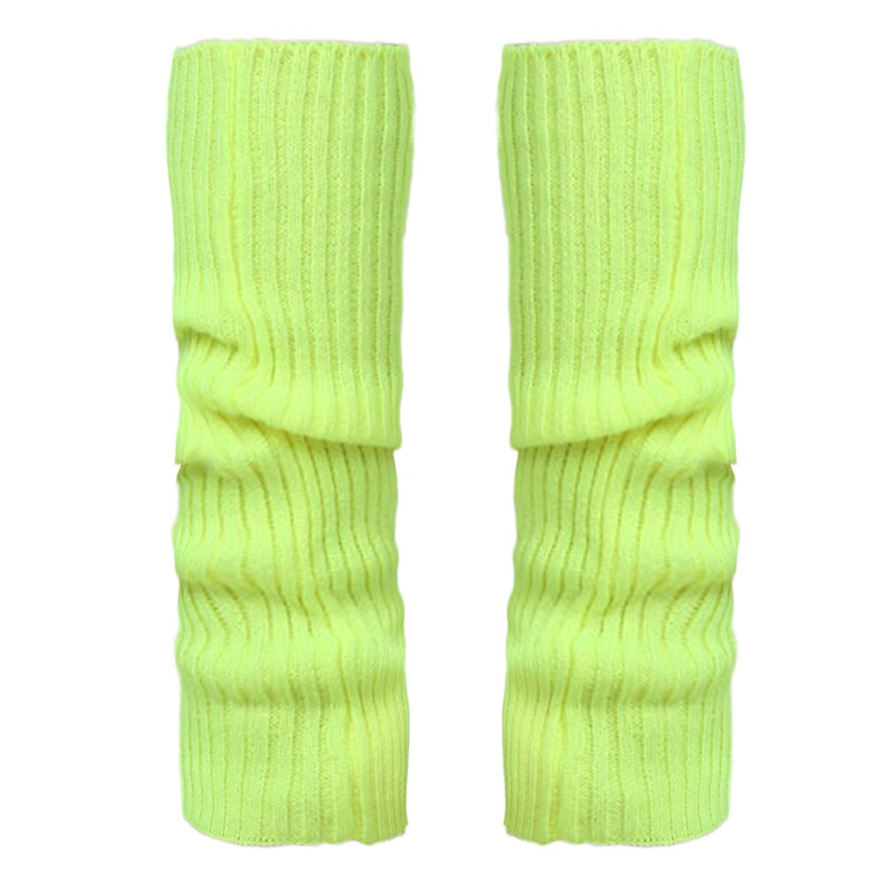 Lolita japonesa-Calentadores de piernas para niña, Bola de lana tejida, cubierta para pies, calentador de piernas, calcetines, Otoño e Invierno: Mint Green