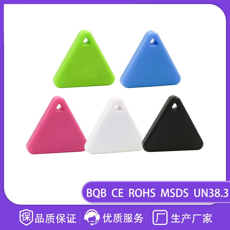 Cartera triangular inteligente para teléfono móvil, dispositivo antipérdida, con posicionamiento Gps para mascotas, Bluetooth, gota de agua, bidireccional