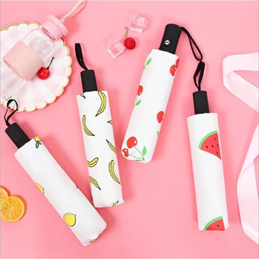 Uv Umbrella Rain Women Automatic Rain Umbrellas For Kids Girl Cute Parasol Clear Men Idea Folding Beach Useful Animal Fruit