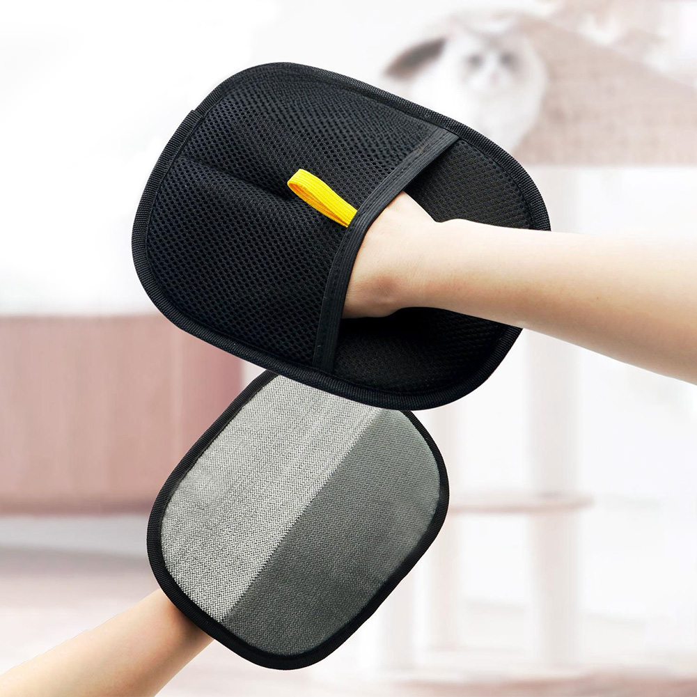 Pet Hair Remover Gloves Double Sided Antistatic Gloves Reusable Pet Fur Removal Mitt Hair Removal
