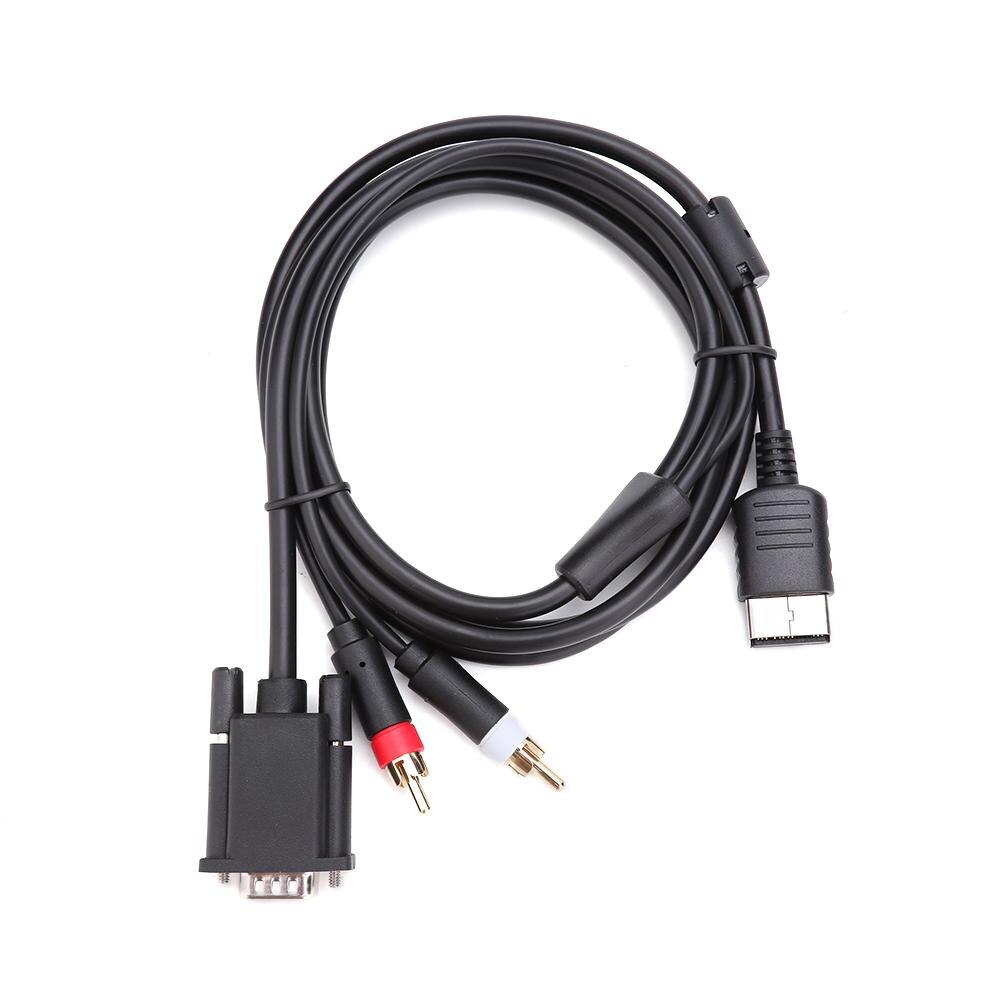 High Definition VGA Cable RCA Sound Adapter HD Box Cable sound with gold-plated RCA connector for Sega Dreamcast Games Accessory