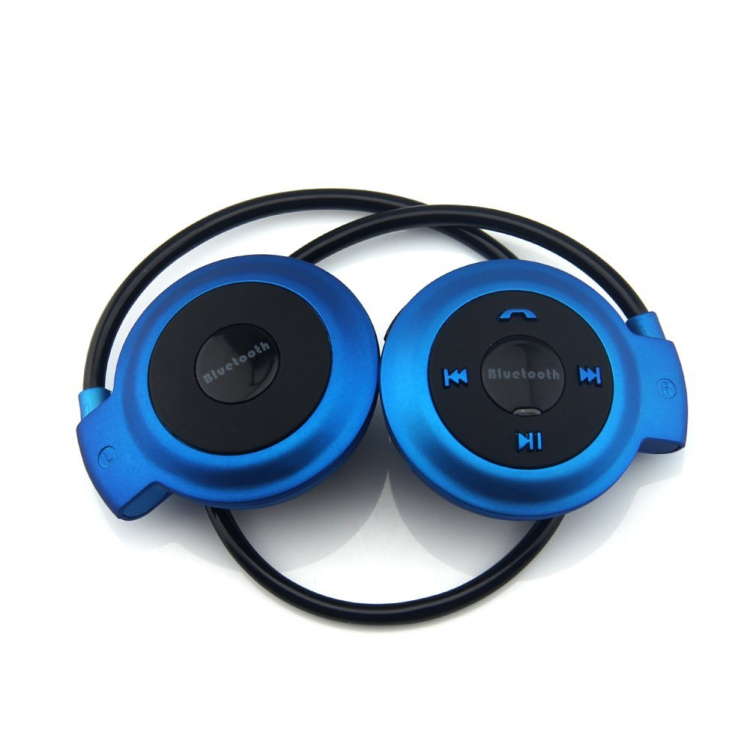 NVAHVA MP3 Spieler Bluetooth Kopfhörer, Drahtlose Sport Headset MP3 Spieler Mit FM Radio, Stereo Kopfhörer TF Karte MP3 Max zu 32GB: Blau