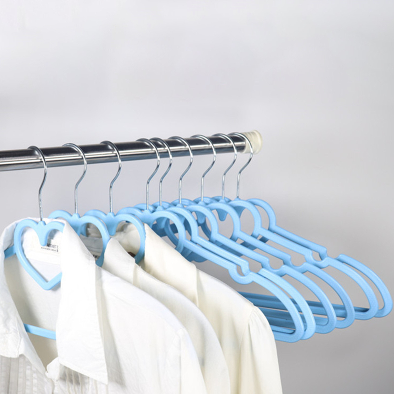 10 Stuks Kleding Hanger Durablor Volwassen Kinderen Kleding Opknoping Benodigdheden (Roze) E Abs Hart Patroon Jas F