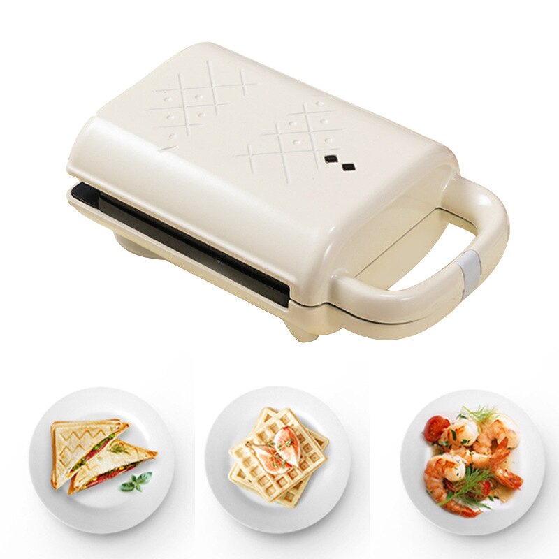 Mini Sandwich Waffle Breakfast Machine Household Multifunctional Heating Toast Pressing Toaster Small Light Food Machine