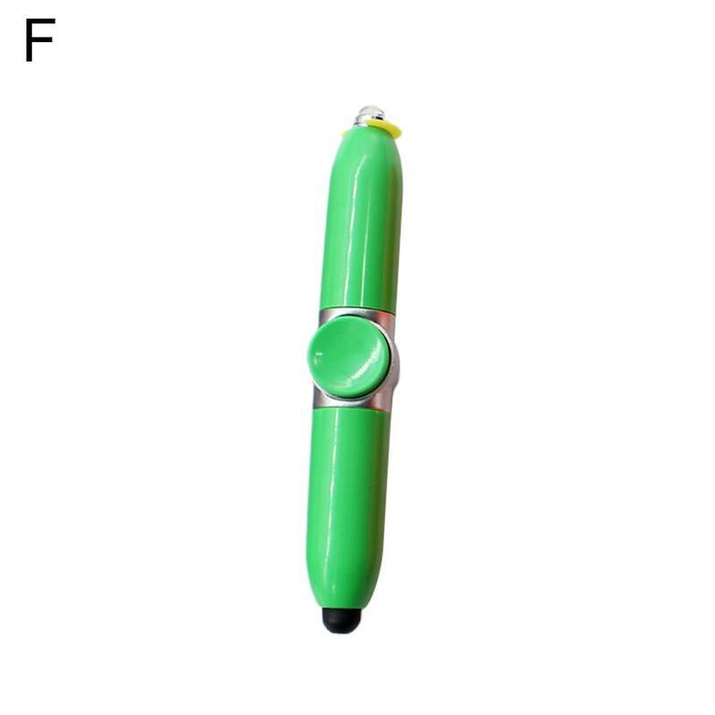 1 Pcs Multifunctionele Gyroscoop Pennen Decompressie Speelgoed Met Gyro Volwassen Pen Speelgoed Stress Licht Spinner Relief Led Balpen fing R7W3: Green Ordinary