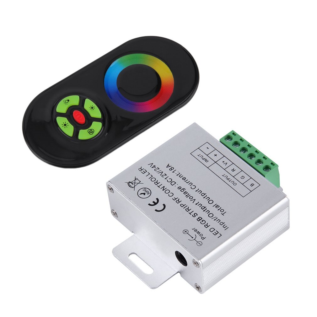 Touch RGB controller DC12V 24V Wireless LED Controller RF Touch Panel LED Dimmer RGB Remote Controller
