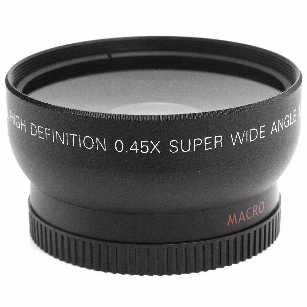 Bloeden Voorkeursbehandeling Fietstaxi 52mm 0.45x groothoek lens + macro lens voor nikon dslr&#39;s met 52mm uv  lens filter draad – Grandado