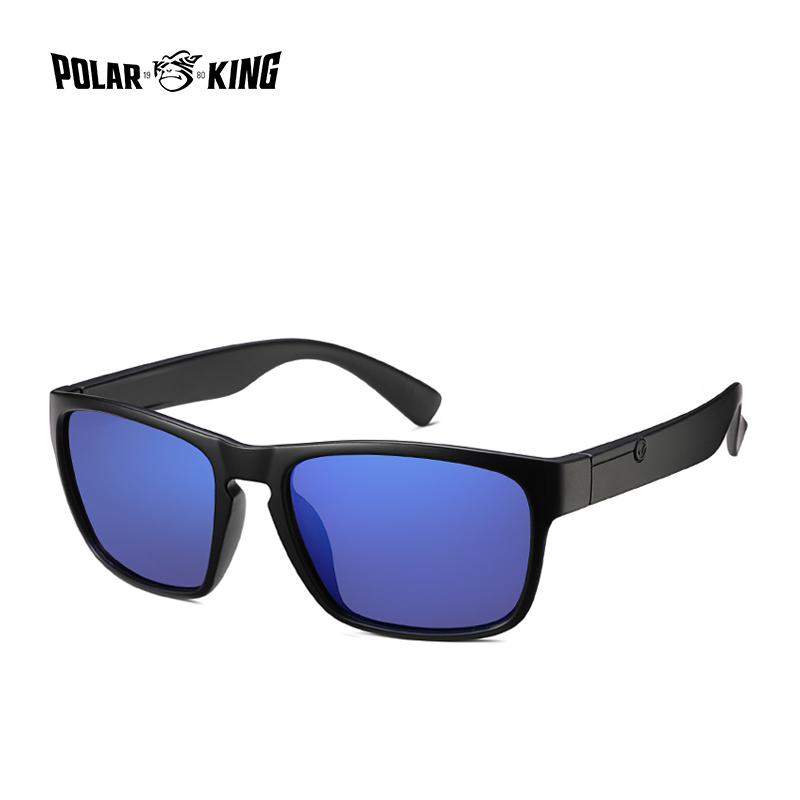 POLARKING, gafas de sol polarizadas para hombres, gafas de sol de plástico, gafas de sol cuadradas a la para hombres, gafas de sol de viaje: Morado